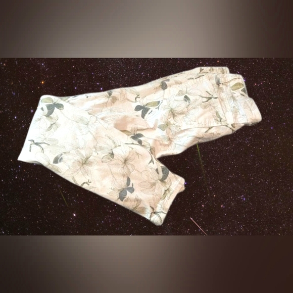 Buffalo David Bitton Havana Leaf Print Pants Size 4 /W27 - Picture 1 of 2